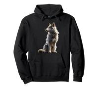 Lupo Motivo Amo i Lupi Branco di Lupi Cane Lupo Felpa con Cappuccio