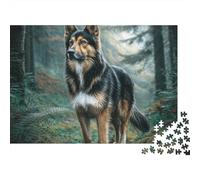 Lupo nella Foresta Puzzle 1000 Pezzi per Adulti Carta Gioco di Puzzle 1000 Pezzi Natura Relax Arredo Casa Regalo 70x50cm/1000pcs