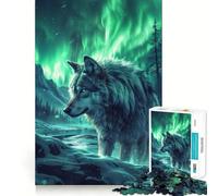 Lupo nella natura nordica - Puzzle da 1000 pezzi - Memory Train - Divertente - Superficie liscia e priva di sbavature - Sfida stimolante per il tempo libero (38x26cm)
