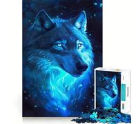 Lupo nello spazio Galassia Puzzle 1000 Gioco cognitivo divertente Componenti robusti e ben definiti Momenti di tranquillità Esercizio mentale a casa (50x75cm)