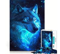 Lupo nello spazio Galassia Puzzle da 1000 pezzi per adulti Pensa Allena Gioca Incastra saldamente Nessun pezzo si stacca alleviare lo stress (38x26cm)
