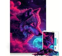 Lupo nello spazio Galassia Puzzle da 1000 pezzi per ragazzi Stimola le capacità cognitive Divertimento con incastro perfetto Nessun pezzo si stacca Un modo coinvolgente per passare il tempo libero