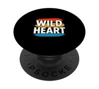 Lupo peloso dal cuore selvaggio di Therian Pride. PopSockets PopGrip Adesivo