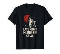Lupo Pizza Luna Late Night Hunger Graphic Maglietta