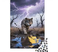 lupo Puzzle 1000Pcs selvaggio Puzzle Colorato Edugattoivo Puzzle Idea Regalo Gioco Familiare Per Adulti 1000pcs (75x50cm)