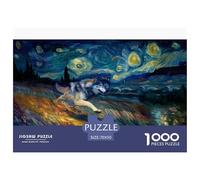 Lupo Puzzle 3D 70x50cm/1000pcs Fantasia Arte Gioco Rilassante Creativo EduGattoivo E Decorativo Regalo Per Tutti