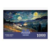 Lupo Puzzle 3D 70x50cm/1000pcs Fantasia Arte Gioco Rilassante Creativo EduGattoivo E Decorativo Regalo Per Tutti