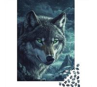 Lupo Puzzle in Legno Adulto 1000 Pezzi Per Gioco Familiare Gioco Education Regalo Per Amore E Amico Decorazione Interna Unica Stress Relief Toy 1000pcs (75x50cm)