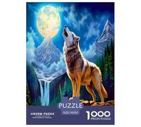 Lupo Puzzle Puzzle Da 1000 Pezzi Gioco Di Sfidaans Adulti E Bambini Urlo Puzzle Impossibile Gioco EduGattoivo Familiare Regalo Per La Decorazione Domestica 70x50cm/1000pcs