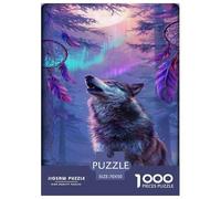 Lupo Puzzle Puzzle Da 1000 Pezzi Gioco Di Sfidaans Adulti E over 12 Anni Artistico Puzzle Impossibile Regalo Per La Decorazione Domestica 70x50cm/1000pcs