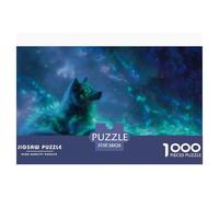 Lupo Puzzles 1000 Pezzi Gioco Di Sfida GioGattotolo Adulti E Bambini Artee cosmica Puzzle Impossibile Sfida EduGattoiva Gioco Di Famiglia Regalo Decorazione Casa 38x26cm/1000pcs