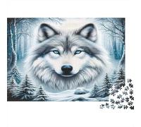 lupo Puzzles 1000 Pezzi In Incastro Perfetto,Un Gioco Di Puzzle Per Enigma Per Lo Stress Relief,Ideale Per Per La Decompressione E La Decorazione Delle Pareti,Regalo Di Compleanno Perfetto 70x50cm