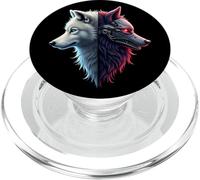 Lupo Robot Tecnologia Cyborg AI Wolf Robotic Distopico PopSockets PopGrip per MagSafe
