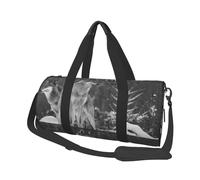 Lupo selvaggio stampato, Borsone da viaggio di grande capacità Borsa rotonda Borsa da viaggio sportiva Borsa da viaggio Borsa da fitness