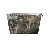 Lupo stampato, Borsa da toilette Borsa per trucco Borsa per cosmetici Borsa da toilette da viaggio portatile