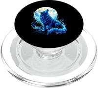 Lupo Ululante Alla Luna Magica PopSockets PopGrip per MagSafe