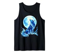 Lupo Ululante Notte Luna Piena Magia Canotta
