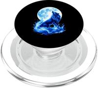 Lupo Ululato Notte Magica Luna Piena PopSockets PopGrip per MagSafe