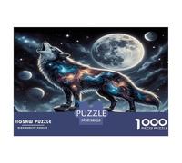 lupoJigsaw Puzzle Impossible 1000 Pezzi Cielo notturno stellare Decorazione Per La Casa. Rilassamento E Intelligence Per Adulti E Bambini Da 12 Anni 38x26cm/1000pcs