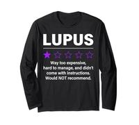 Lupus 1 Stella Valutazione Divertente Lupus Consapevolezza Combattere Lupus Maglia a Manica