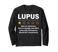 Lupus 1 Stella Valutazione Divertente Lupus Consapevolezza Combattere Lupus Maglia a Manica