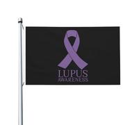 Lupus Awareness Bandiera Da Giardino Con 2 Occhielli Bandiera Robuste Flag Per Portico Esterno Giardino 90X150Cm