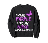 Lupus Awareness I Wear Purple for My Niece Felpa