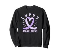 Lupus Awareness Nastro Viola SLE Meme Felpa