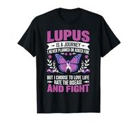Lupus Consapevolezza Farfalla Indossare Viola SLE Malattia Autoimmune Maglietta