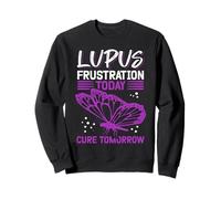 Lupus Frustration Today Cure Tomorrow Lupus Warrior Felpa