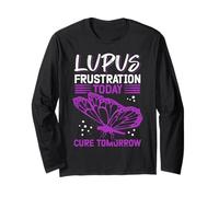 Lupus Frustration Today Cure Tomorrow Lupus Warrior Maglia a Manica