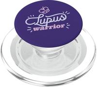 LUPUS WARRIOR Nastro Viola Farfalla Consapevolezza SLE Meme PopSockets PopGrip per MagSafe