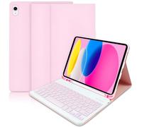 Lupxiu Custodia per tastiera per iPad 10° Generation 10.9" 2022- Custodia intelligente leggera con funzione di sveglia/standby automatico- Cover tastiera rimovibile senza fili per iPad 2022 10a
