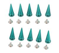 Luqeeg 10 Set da 10x26 Mm con Prigionia in Metallo in Rame, Accessori per Materiali Rivetti a Forma di Albero, Perni di Rovina con Asili con Set di Viti per Sacchetti Fai -da -te, (10 * 26mm Colorful