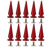 Luqeeg 10 Set da 10x26 Mm con Prigionia in Metallo in Rame, Accessori per Materiali Rivetti a Forma di Albero, Perni di Rovina con Asili con Set di Viti per Sacchetti Fai -da -te, (10 * 26mm colorato
