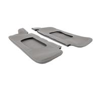 Luqeeg 2pcs in Pelle PU Anti Scratch Sun Visor Protector, Conducente Sinistro e Copertura per Visiera del Sole per Passeggeri Destro, Copertura di Sostituzione SunVisor per Musta 1994-2004 (Grey)