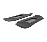 Luqeeg 2pcs in Pelle PU Anti Scratch Sun Visor Protector, Conducente Sinistro e Copertura per Visiera del Sole per Passeggeri Destro, Copertura di Sostituzione SunVisor per Musta 1994-2004 (Black)