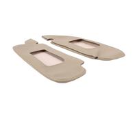 Luqeeg 2pcs in Pelle PU Anti Scratch Sun Visor Protector, Conducente Sinistro e Copertura per Visiera del Sole per Passeggeri Destro, Copertura di Sostituzione SunVisor per Musta 1994-2004 (Beige)
