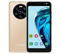Luqeeg 3G Smartphone Offerta del Giorno, Android Smartphone Economici in Offerta, Schermo Full HD 5.45 Pollici, Dual SIM Telefoni Cellulari Sbloccati, 128GB Espandibili, WiFi, BT, FM, GPS (Oro)