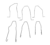 Luqeeg 6pcs Clip Bulbo 'auto, Clip a Molla del Fermo Faro in Acciaio Inossidabile per Bulbi H1 H3 H4 H7, Realizzati in Acciaio Inossidabile Robusto, Ideale per Uso a Lungo Termine, Clip