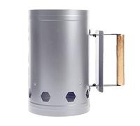 Luqeeg Avviatore di Fuoco a Carbonella, Stella di Fuoco per Barbecue in Acciaio Inox Lattina di Accensione Rapida del Fuoco per Cucinare All'aperto, Griglia a Carbonella, Barbecue (White)