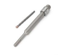Luqeeg Biella con Gambo Tondo da 220 Mm, Adattatore per Gambo per Martello Elettrico, Connettore per Punta da Trapano con Interfaccia a Doppio Slot, Ideale per Foratura Profonda