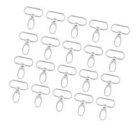 Luqeeg Clip per Gancio Portachiavi 20pcs, Fermagli per Sacchetti in Lega di Zinco, Ganci per Portachiavi, Piccoli Clip a Grilletto in Metallo per la Creazione di Catene Chiave, (32 mm)