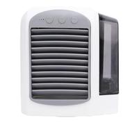 Luqeeg Condizionatore D'aria Tavolo, 3 velocità Regolabili, 380 Ml, Ventilatore Portatile, a Basso Rumore, Alimentato Tramite USB, Raffrescatore Evaporativo Personale, per Ufficio,