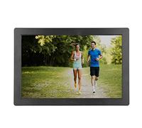 Luqeeg Cornice Fotografica Intelligente WiFi, Cornice Digitale da 15 Pollici, Display LED Full HD 1280x800, Presentazione, Musica, Film, Video, Previsioni Meteo, Rotazione Automatica(EU)