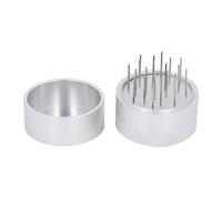 Luqeeg Distributore di Aghi per caffè, Agitatore per caffè Manuale, Strumento per in Acciaio Inossidabile con Base, Ideale Dispersione Uniforme e una Pressatura Uniforme (53MM)