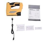 Luqeeg Graffatrice Elettrica Ricaricabile da 4,2 V, Cucitrice Cordless 2 in 1, Pistola Sparachiodi Professionale con 3000 Pezzi Graffette per Chiodi, Ideale per Tappezzeria, Casa e Legno