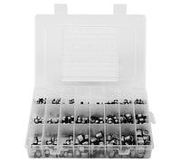 Luqeeg Kit Assortito Elettrolitico in Alluminio 400pcs 24 Valori 1000uf Kit di Condensatori Elettronici con Scatole di Plastica Condensatori Elettrici Industriali per Elettronica
