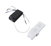 Luqeeg Kit Telecomando per Ventilatore a Soffitto, Lunga Distanza, Funzione di Temporizzazione, Rimontaggi Vecchi o Danneggiati, Design Universale, Materiale Durevole, Funziona con