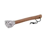 Luqeeg Martello a Forma di Pugno 14,37 Pollici 2 Libbre, Testa in Acciaio Inossidabile Manico in Legno Massiccio Utensile Manuale Multiuso, Ideale per la Casa, l'esterno e il Campeggio
